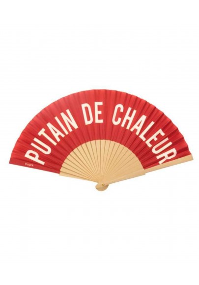 Eventail Pu*** de chaleur rouge