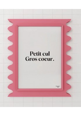 Affiche Gros coeur Noir et blanc