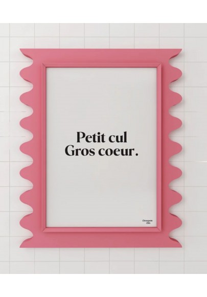 Affiche Gros coeur Noir et blanc
