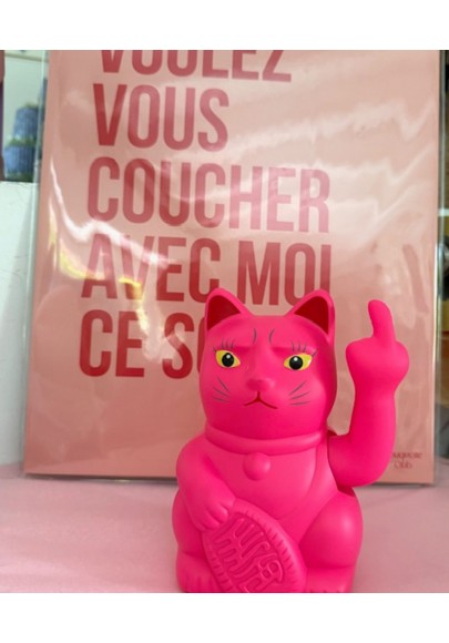 Chat pas cool rose fluo