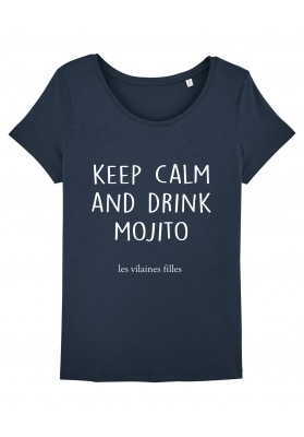 Tee-shirt col rond Keep calm and drink mojito