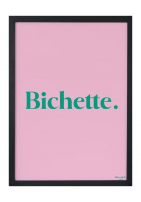 Affiche Bichette Rose et vert