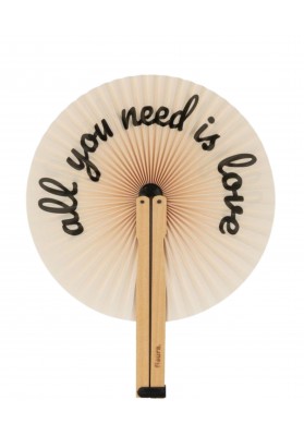 Eventail Rond All you need is love