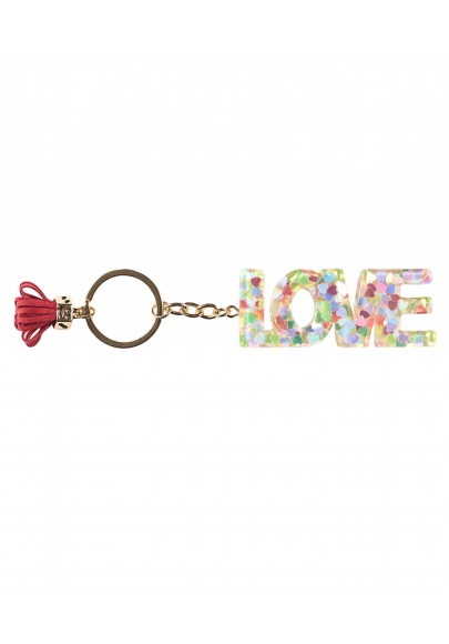 Porte-clés LOVE en résine