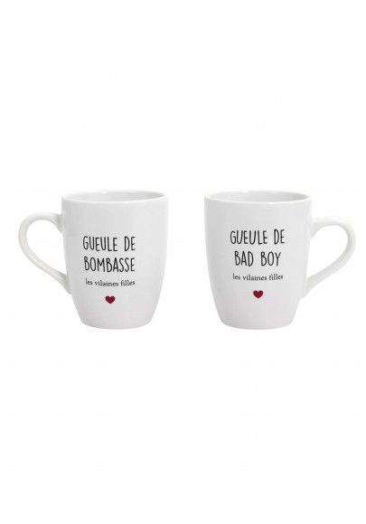 Duo de mugs pour Bombasse et bad boy