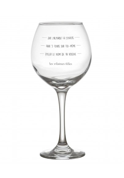 Verre à vin gradué challenge