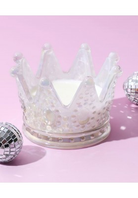 Bougie La reine du dance floor coloris Blanc parfum Ambre