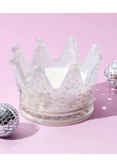 Bougie La reine du dance floor coloris Blanc parfum Ambre