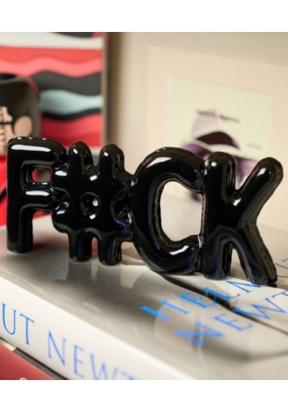 Figurine F*CK noir lettre ballon