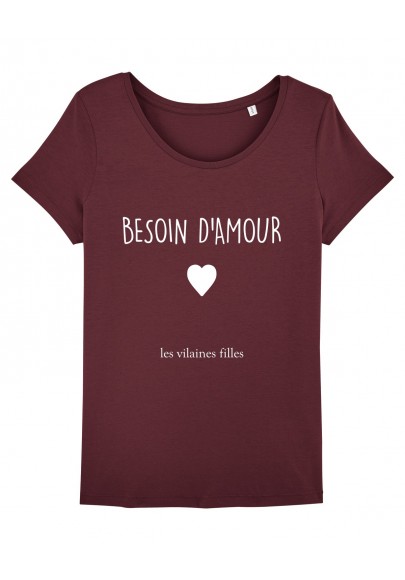 Tee-shirt col rond Besoin d'amour