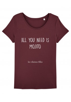 Tee-shirt col rond All you need is Mojito bio