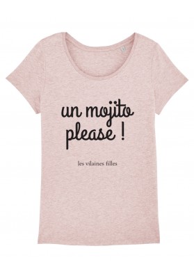 Tee-shirt col rond Un mojito please bio