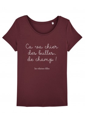 Tee-shirt col rond Ca va chier bio