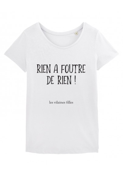 Tee-shirt col rond Rien à foutre de rien bio