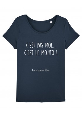 Tee-shirt col rond c'est pas moi c'est le mojito bio