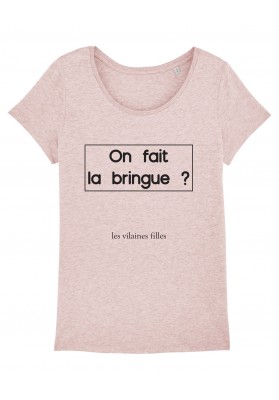 Tee-shirt col rond On fait la bringue bio