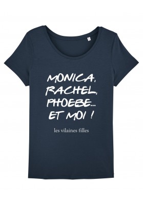 Tee-shirt col rond Monica, Rachel, phoebe bio