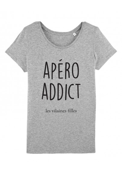 Tee-shirt col rond Apero addict bio