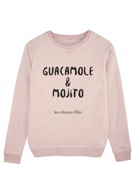 Sweat col rond Guacamole et mojito bio