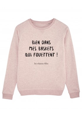 Sweat col rond Bien dans mes baskets bio