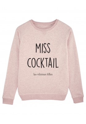Sweat col rond Miss cocktail bio