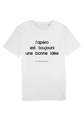 Tee-shirt homme toujours une bonne idee bio marque les vilaines filles