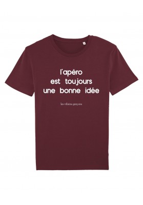 Tee-shirt homme toujours une bonne idee bio marque les vilaines filles