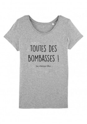 Tee-shirt col rond Toutes des bombasses bio