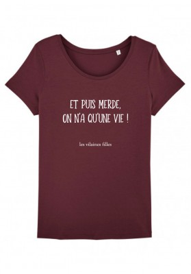 Tee-shirt col rond Et puis merde bio
