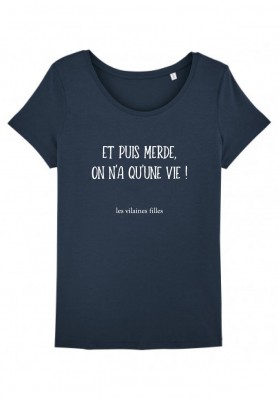 Tee-shirt col rond Et puis merde bio