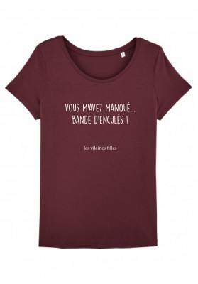 Tee-shirt  Bande d’enculés marque les vilaines filles