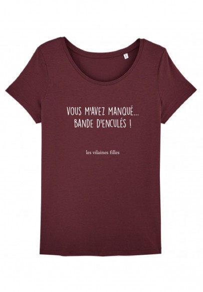 Tee-shirt  Bande d’enculés marque les vilaines filles
