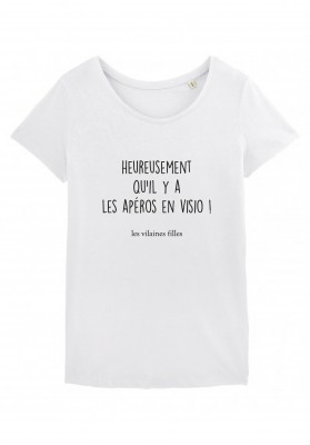 Tee-shirt Heureusement qu'il y a marque les vilaines filles