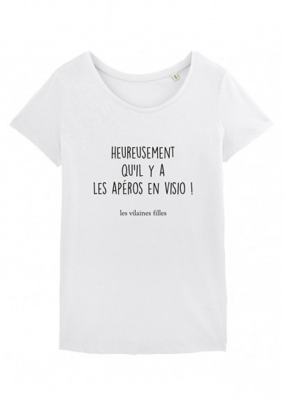 Tee-shirt Heureusement qu'il y a marque les vilaines filles