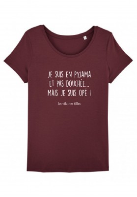 Tee-shirt Je suis en pyjama marque les vilaines filles