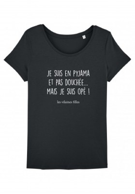 Tee-shirt Je suis en pyjama marque les vilaines filles