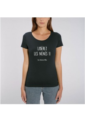 Tee-shirt  Libérez les Nénés bio marque les vilaines filles