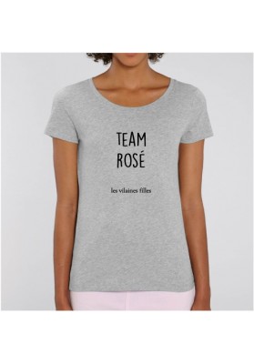 Tee-shirt  Team Rosé bio marque les vilaines filles
