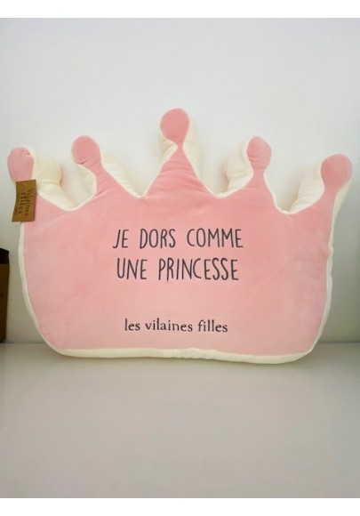 Coussin couronne marque les vilaines filles