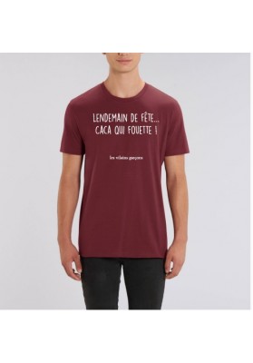 Tee-shirt homme  Lendemain de fête, caca qui fouette marque les vilaines filles