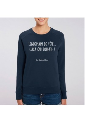 Sweat Lendemain de fête, caca qui fouette marque les vilaines filles