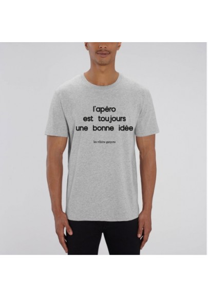 Tee-shirt homme toujours une bonne idee bio marque les vilaines filles