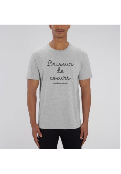 Tee-shirt homme  Briseurs de coeurs bio marque les vilaines filles
