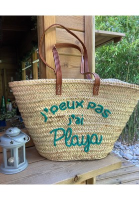 Panier J'peux pas j'ai playa coloris menthe