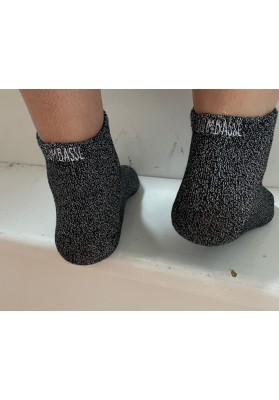 Chaussettes noires à paillettes Bombasse