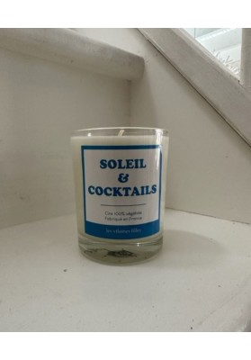 Bougie Soleil et cocktails
