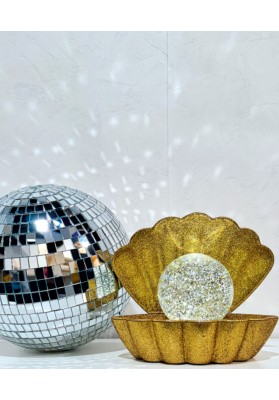 Lampe coquillage à paillettes