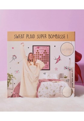 Sweat Plaid Super bombasse beige